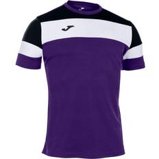 Joma Men's Crew IV Short Sleeve T-Shirts - Purple/Black