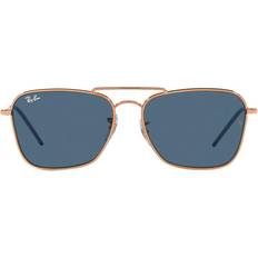 Ray-Ban Herren Sonnenbrillen Ray-Ban Caravan Reverse Rotgold Fassung Blau 58-15