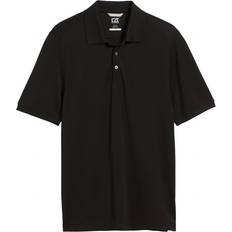 Cutter & Buck Men's Advantage Tri-Blend Pique Polo Shirt - Black