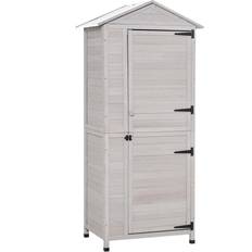 Garden Storage Units OutSunny Wooden Cabinet Storage, Sheds & (Building Area )