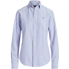 Blau - Damen - L Hemden Polo Ralph Lauren Classic Fit Oxford Shirt - Light Blue
