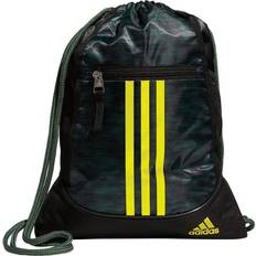 adidas Alliance II Sackpack Sustainable Drawstring Bag in Green/Yellow