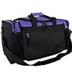 Dalix 20 Inch Sports Duffle Bag with Mesh and Valuables Pockets, Purple