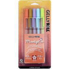 TUL Retractable Gel Pens, Bullet Point, 0.7 mm, Gray Barrel, Assorted Standard & Bright Ink Colors, Pack of 14