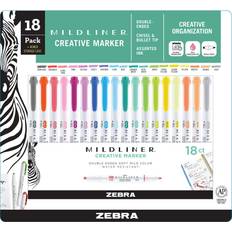 Zebra 25ct Mildliner Dual-tip Creative Markers Assorted Colors