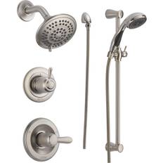 Shower Hoses Shower Systems Delta Faucet Lahara Single-Handle Shower Chrome, Gray