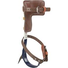 Klein Tools CN1907AR Leather Tree Climber Set 2-3/4-Inch Gaffs Quick Clamp