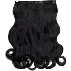 Synthetic Hair Clip-On Extensions Lullabellz Thick Curly Clip In Hair Extensions 20 inch Jet Black