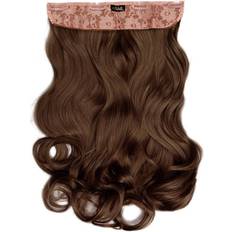 Lullabellz Thick Curly Clip in Hair Extensions 20" Chestnut