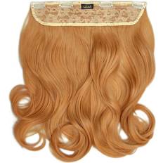 Lullabellz Thick Curly Clip In Hair Extensions 16 inch Strawberry Blonde