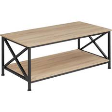 tectake Pittsburgh Oak Sonoma Couchtisch 55x100cm