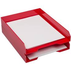 Jam Paper Stackable Front Loading Letter Tray, Letter