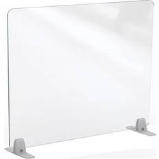 Desk Divider Screens MooreCo Freestanding Desktop Divider 24'H Acrylic