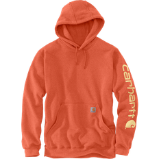 Carhartt Men's Loose Fit Midweight Logo Sleeve Graphic Hoodie - Desert Orange Heather