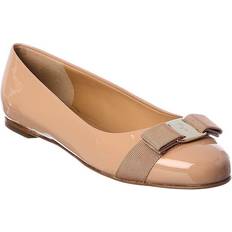 Dame - Sølv Lave sko Ferragamo Varina Patent Ballet Flat