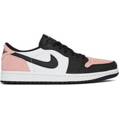 Nike Pink Shoes Nike Air Jordan 1 Retro Low OG M - Black/Bleached Coral/White/Grey Fog