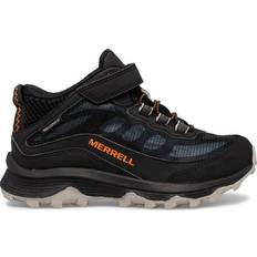 Waterproof shoes Merrell Kid's Moab Speed Mid Waterproof Hiking Shoes - Black