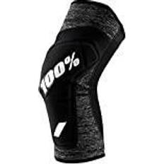 Knee Pads 100% PROTECCIONES Unisex Ridecamp Knee Guards Heather Grey/Black knieschoner, Heather Grey/Black mehrfarbig