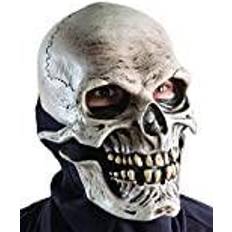 Moving Mouth Scary Skull Mask Black/Brown