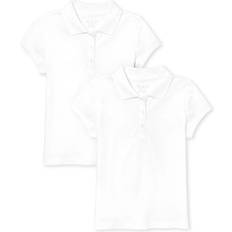 Tops Children's Clothing The Children's Place Girl's Uniform Pique Polo 2-pack - White