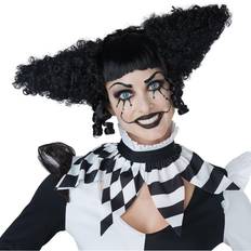 Short Wigs California Costumes Creepy Black Clown Wig Standard