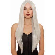 Dreamgirl Straight gray/white mix wig long