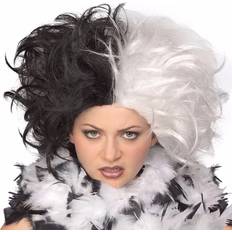 Wigs Rubies The Ms Spot Wig Black/White