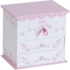 Women Jewelry Boxes Mele & Co angel girl's wooden musical ballerina jewelry box