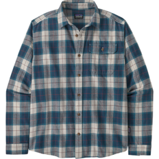 Patagonia M - Men Shirts Patagonia Men's Long-Sleeved Cotton in Conversion Lightweight Fjord Flannel Shirt - Beach Plaid/Tidepool Blue