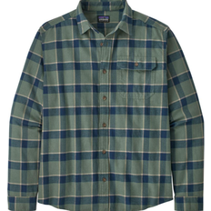 Patagonia Men's Long-Sleeved Cotton in Conversion Lightweight Fjord Flannel Shirt - Graft/Hemlock Green