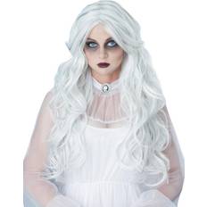 Weiß Perücken California Costumes Langhaar-Perücke für Damen gewellt Halloween-Accessoire weiss