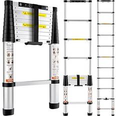 Combination Ladders Vevor telescoping ladder aluminum extension step 10.5 ft multi-purpose portable