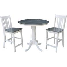 Dining Tables International Concepts 36 Round Extension 2 San Dining Table