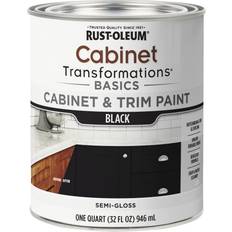 Paint Rust-Oleum 372012 Transformations Basics Trim Paint, Quart Black