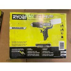 Drills & Screwdrivers Ryobi one hp 18v brushless cordless drill driver kit with 2 batteries pbldd01k