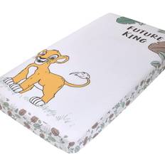 Gold Sheets Disney Lion King Teal, Sage, White Gold Simba Future King Cotton Photo Op Fitted Crib Sheet