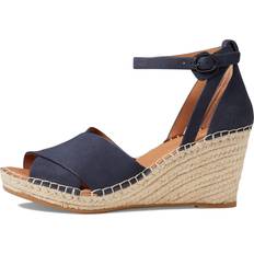 Gentle Souls Women's Charli X Band Wedge Espadrille Sandals Navy Navy