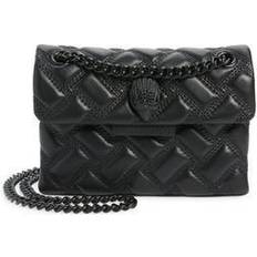 KENSINGTON CROSS BODY Black Leather Quilted Camera Bag by KURT