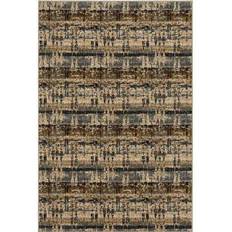 Karastan Expressions Kaleidoscopic Denim Rectangular: 2 White, Black, Blue, Gray, Brown, Gold 24x36"