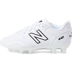 New Balance Football Shoes Children's Shoes New Balance Boy's 442 V2 Academy FG Junior Soccer Shoe, White/Black, Little Kid