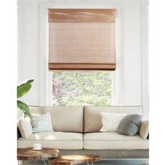 Solid Colors Pleated Blinds Chicology Premium True-to-Size Brown Acorn
