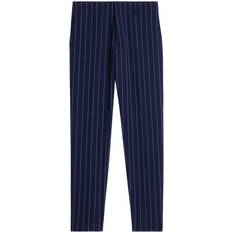 Ami Paris White Pants Ami Paris Striped wool gabardine suit blue