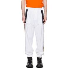 Hugo Boss White Pants & Shorts Hugo Boss White Embroidered Lounge Pants