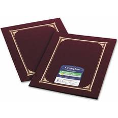 Photo Albums Geographics Linen Certificate Cover, 12-1/2" x 9-3/4" Burgundy, 6/Pack