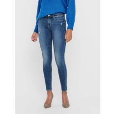 Viskose Jeans Only ONLWauw Mid Skinny BJ114-3 Jeans blau