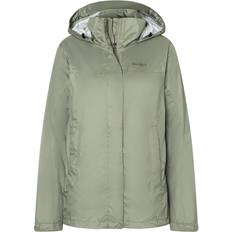 Dame - Grå Regntøy Marmot PreCip Plus Jacket Women vetiver female 2023 Rain clothing