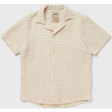 Hvite - M Skjorter Oas Ecru Cuba Waffle Shirt in Cream. M, XL/1X, XXL/2X