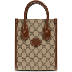 Gucci Totes & Shopping Bags Gucci Gg Supreme Shoulder Bag Beige 01