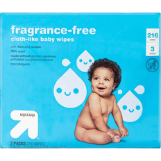 Wipes & Washcloths up & up Fragrance Free Baby Wipes 3-pack 216 pcs