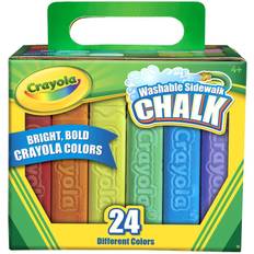 Sidewalk Chalk Crayola Washable Sidewalk Chalk Bold Colors 24 Pack
